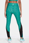 Zelocity Quick Dry Gym Leggings - Green Spruce — thumbnail 3